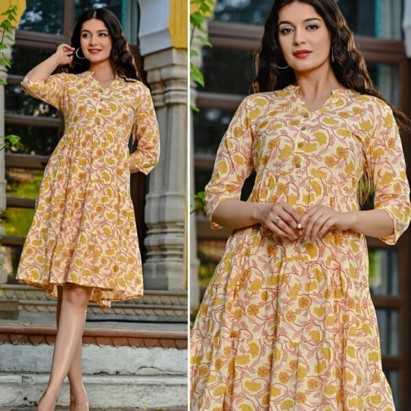 Yellow Floral Frock