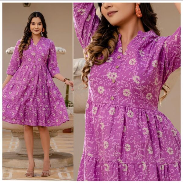 Pink Pattern Frock