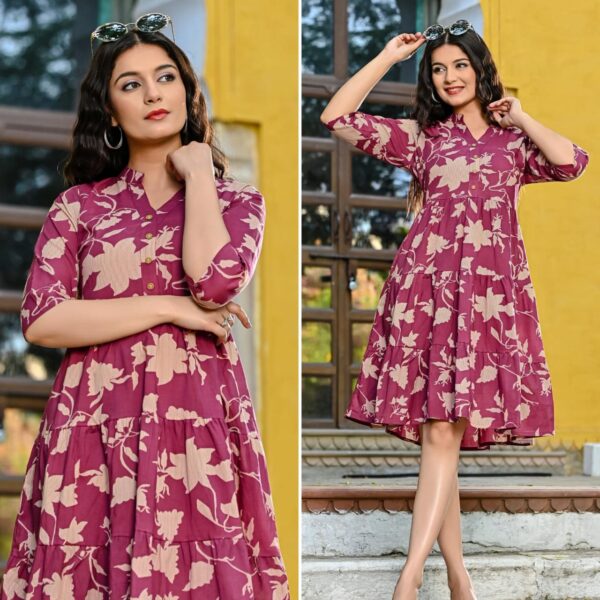 Pink Floral Frock